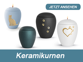 Keramik Tierurnen aus edlem Material handgefertigt, für Hunde und Katzen, günstig online kaufen bei tierurnen-profi.de