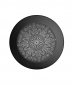 Preview: Urnendeckel mit Mandala Blume M1 schwarz