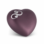 Preview: Tierurne Farbe: Berry Motiv Infinity-Pfote-Herz günstig kaufen