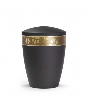 Biodegradable animal urns made of natural material for indoors and outdoors Colour Black