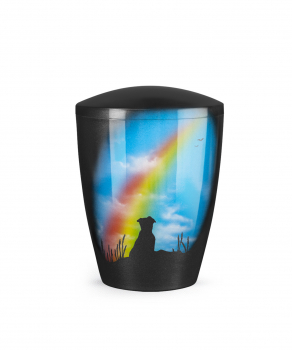 Pet Urn Edition Airbrush Design: "Rainbow dog" in various sizes