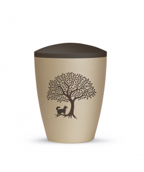 Edition Natura Pet Urn with Dog and Tree motif in 2 different sizes H5