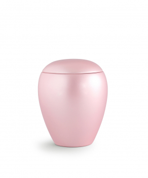 Tierurne Crystal Rosé mit Teelichtdeckel