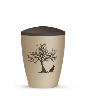 Edition Natura Pet Urn with Dog and Tree motif in 2 different sizes H4