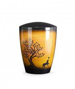 Pet Urn Edition Airbrush Design: "Dog Tree" in various sizes