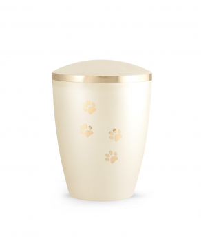 Biodegradable animal urns made of natural material for indoors and outdoors Colour Champagne