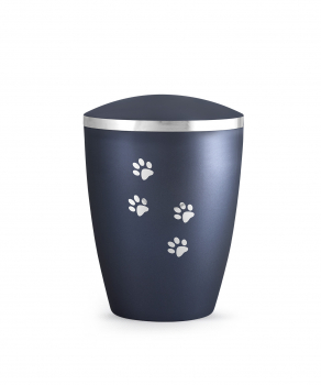 Biodegradable animal urns made of natural material for indoors and outdoors Colour Mitternachtsblau