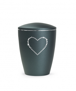 Edition Elegance Pet Urn with Crystal Heart in various Colors and Sizes