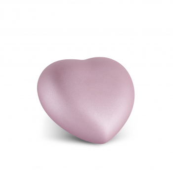 Ceramic Urn Heart with Colour: Rosé various sizes