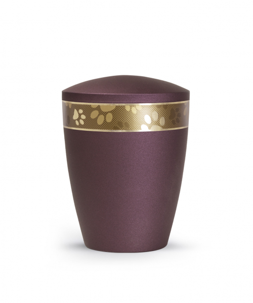 Biodegradable animal urns made of natural material for indoors and outdoors Colour Berry