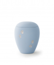 Pet Urn Siena Sky blue with Paw Relief