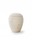 Pet Urn Siena Creme with Paw Relief