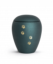 Pet Urn Verona Colour Petrol with 4 Brushed Pawson Verorna cheap