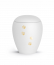 Pet Urn Verona Colour White with 4 Brushed Pawson Verorna cheap